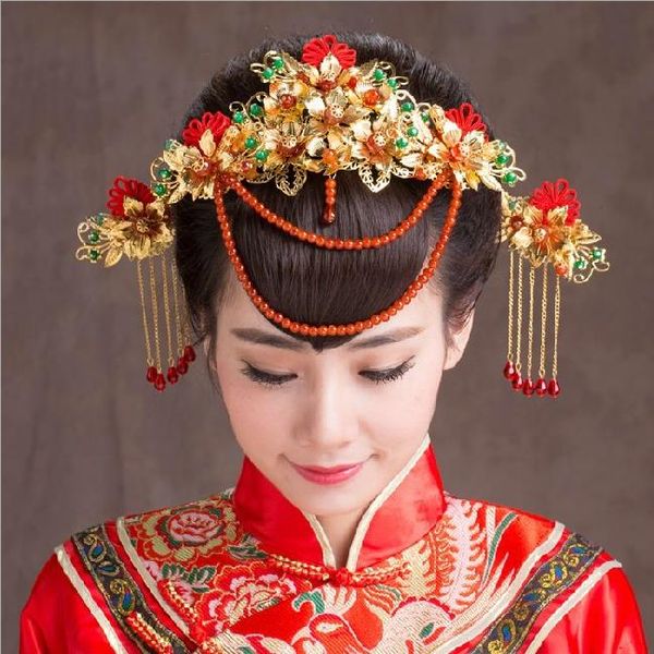 китайский классический костюм аксессуары hanfu невесты головной убор украшения, Silver
китайский классический костюм аксессуары hanfu невесты головной убор украшения, Silver
