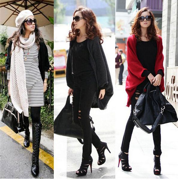 fashion winter&fall batwing sleeve sweaters coat women casual loose long sleeve cardigan outwear sweater red 3color new, White;black
fashion winter&fall batwing sleeve sweaters coat women casual loose long sleeve cardigan outwear sweater red 3color new, White;black