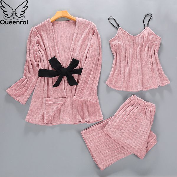queenral 3pcs gold velvet pajamas set women autumn winter -xl sleepwear pyjamas home clothes for women sleep suit nightgown, Blue;gray
queenral 3pcs gold velvet pajamas set women autumn winter -xl sleepwear pyjamas home clothes for women sleep suit nightgown, Blue;gray