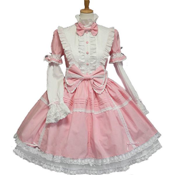 pink blue black cotton multilayer sweet lolita dress halloween cosplay dresses anime love live costume, Black;red
pink blue black cotton multilayer sweet lolita dress halloween cosplay dresses anime love live costume, Black;red