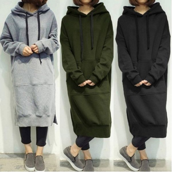 2017 autumn winter casual women hooded long hoodies plus size 5xl loose pullover woman female sweatshirt hooded long dress, Black
2017 autumn winter casual women hooded long hoodies plus size 5xl loose pullover woman female sweatshirt hooded long dress, Black