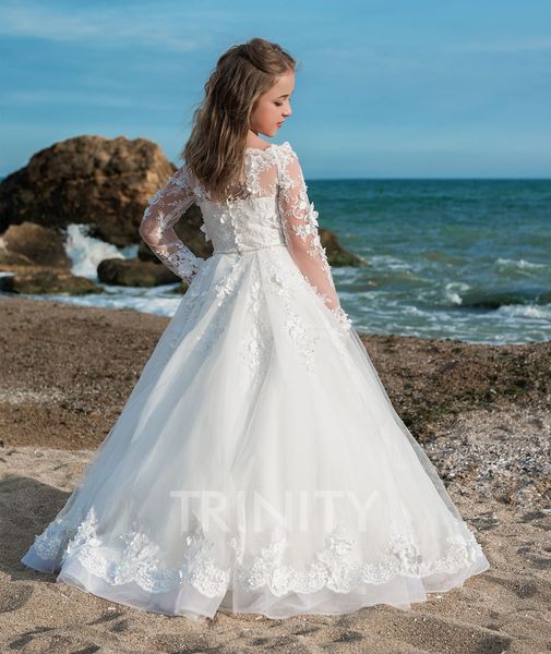 lovely white tulle lace applique beads beach flower girl dresses girls' pageant dresses holiday/birthday dress custom size 2-14 df72050, White;blue
lovely white tulle lace applique beads beach flower girl dresses girls' pageant dresses holiday/birthday dress custom size 2-14 df72050, White;blue