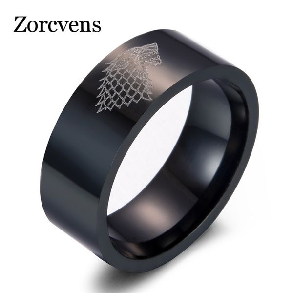 zorcvens new stainless steel ring wolf house stark of winterfell men ring, Golden;silver
zorcvens new stainless steel ring wolf house stark of winterfell men ring, Golden;silver