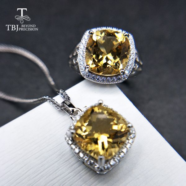 tbj,shiny natural brazil citrine gemstone ring and pendant s925 silver classic jewelry for women daily party wear gift for wife, Black
tbj,shiny natural brazil citrine gemstone ring and pendant s925 silver classic jewelry for women daily party wear gift for wife, Black