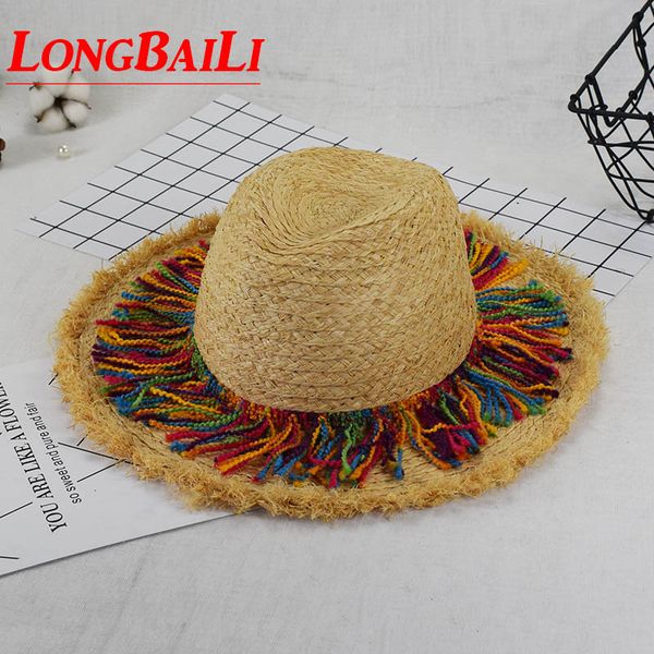 summer 59cm wide brim raffia straw sun beach hats for women chapeu panama fedoras sunbonnet sdds075, Blue;gray
summer 59cm wide brim raffia straw sun beach hats for women chapeu panama fedoras sunbonnet sdds075, Blue;gray