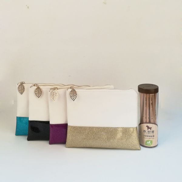 9*7 inch glitter cosmetic bag wholesale blanks shining pu canvas clutch 5 colors flat makeup bag dom106876
9*7 inch glitter cosmetic bag wholesale blanks shining pu canvas clutch 5 colors flat makeup bag dom106876