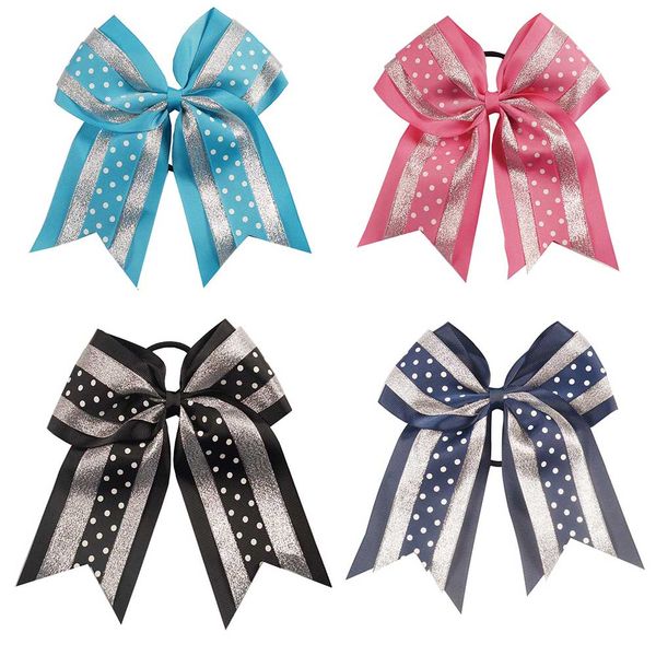8pcs/lot 8" large grosgrain ribbon cheer bow sweet dot cheerleading bow pretty girls hair accessories, Slivery;white
8pcs/lot 8" large grosgrain ribbon cheer bow sweet dot cheerleading bow pretty girls hair accessories, Slivery;white