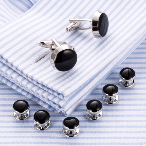 vagula new cufflinks collar studs luxury cuff links tuxedo 8pcs set lawyer cuffs french black scumble gemelos 500, Silver;golden
vagula new cufflinks collar studs luxury cuff links tuxedo 8pcs set lawyer cuffs french black scumble gemelos 500, Silver;golden