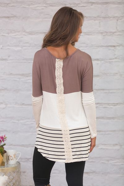 fashion new arrival women clothing lady o-neck long sleeve contrast color striped lace patchwork tunic female t-shirt, White
fashion new arrival women clothing lady o-neck long sleeve contrast color striped lace patchwork tunic female t-shirt, White
