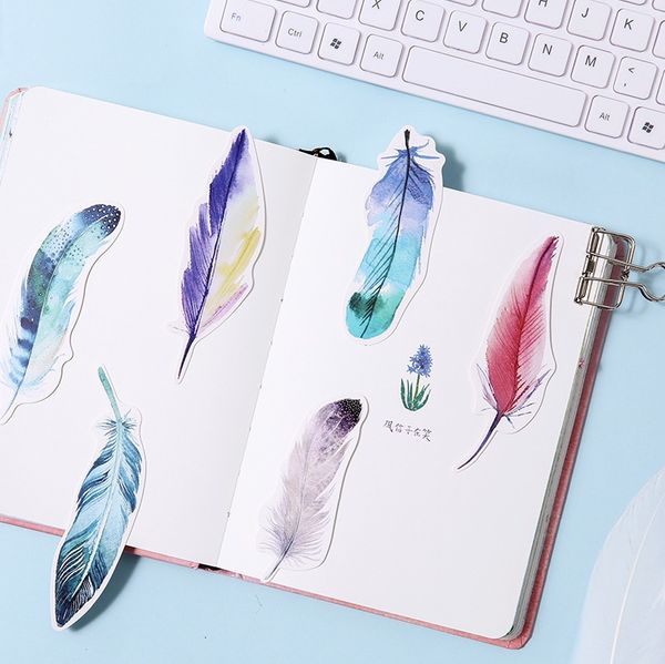 jukuai 30 pcs/lot color feather bookmark for book mark mini paper page holder memo note stationery school supplies 8119
jukuai 30 pcs/lot color feather bookmark for book mark mini paper page holder memo note stationery school supplies 8119