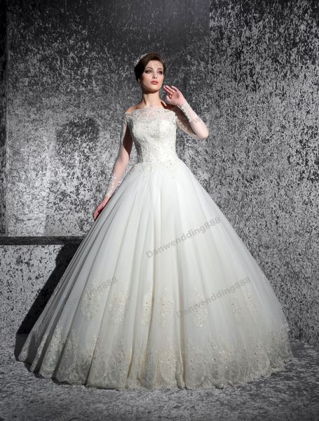 noble ivory tulle bateau applique beads ball gown wedding dresses bridal pageant dresses wedding attire dresses custom size 2-16 zw612222, White
noble ivory tulle bateau applique beads ball gown wedding dresses bridal pageant dresses wedding attire dresses custom size 2-16 zw612222, White