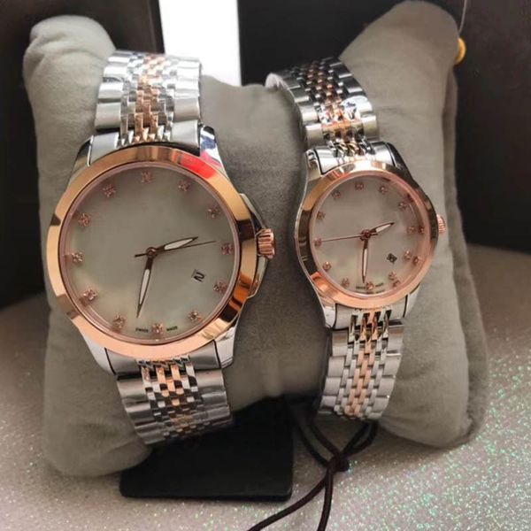 couples style g-timeless luxury man women watches original swiss quartz movement sapphire glass mirror stainless steel wristwatch, Slivery;brown
couples style g-timeless luxury man women watches original swiss quartz movement sapphire glass mirror stainless steel wristwatch, Slivery;brown