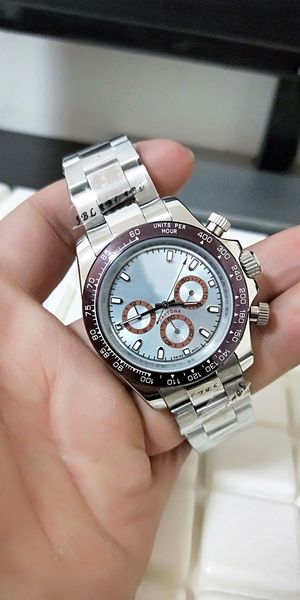 2018 luxury 50th anniversary platinum glacier dial 40mm 116506 sant blanc stainless steel automatic mens watch watches, Slivery;brown
2018 luxury 50th anniversary platinum glacier dial 40mm 116506 sant blanc stainless steel automatic mens watch watches, Slivery;brown