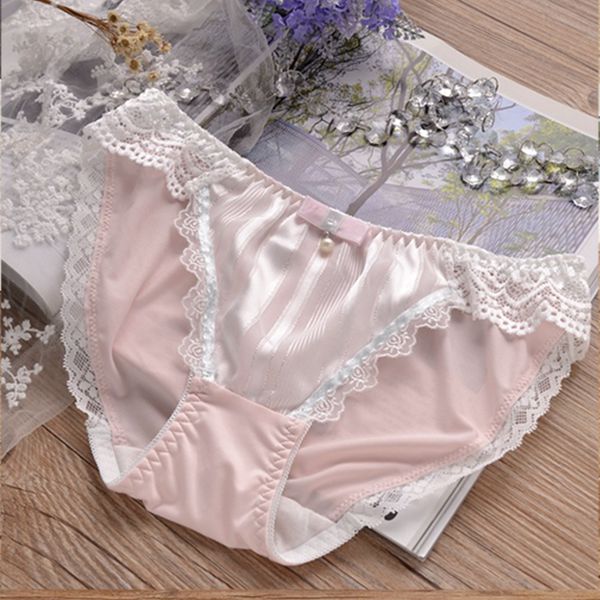 women briefs sweet milk silk underwear low waist lace solid soft ladies panties lovely cute lolita knickers lingeries underpants, Black;pink
women briefs sweet milk silk underwear low waist lace solid soft ladies panties lovely cute lolita knickers lingeries underpants, Black;pink
