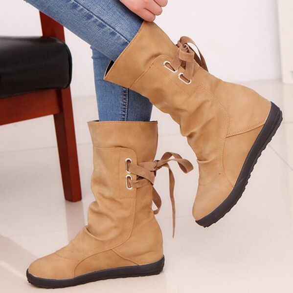 large size 4.5-10.5 mid-calf women's boots cross-tied fleeces rubber female boot increase wedges woman shoes fashion, Black
large size 4.5-10.5 mid-calf women's boots cross-tied fleeces rubber female boot increase wedges woman shoes fashion, Black