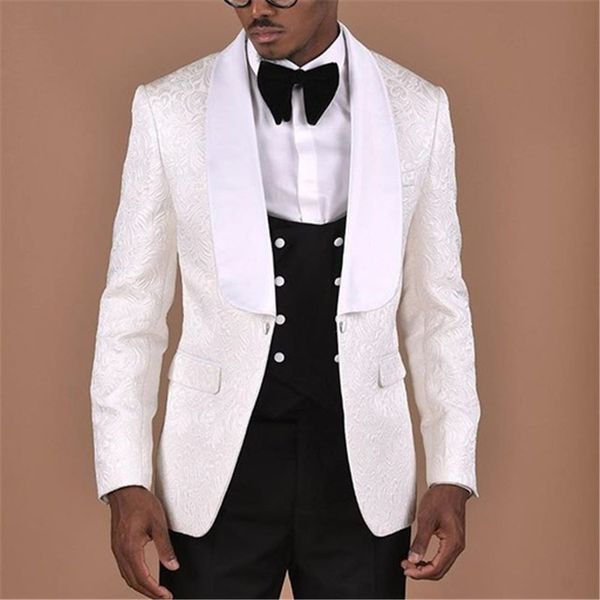 latest 2018 white pattern men suits for wedding tuxedos masculino 3pieces(jacket+pants+vest+tie) casual slim fit men suit, White;black
latest 2018 white pattern men suits for wedding tuxedos masculino 3pieces(jacket+pants+vest+tie) casual slim fit men suit, White;black
