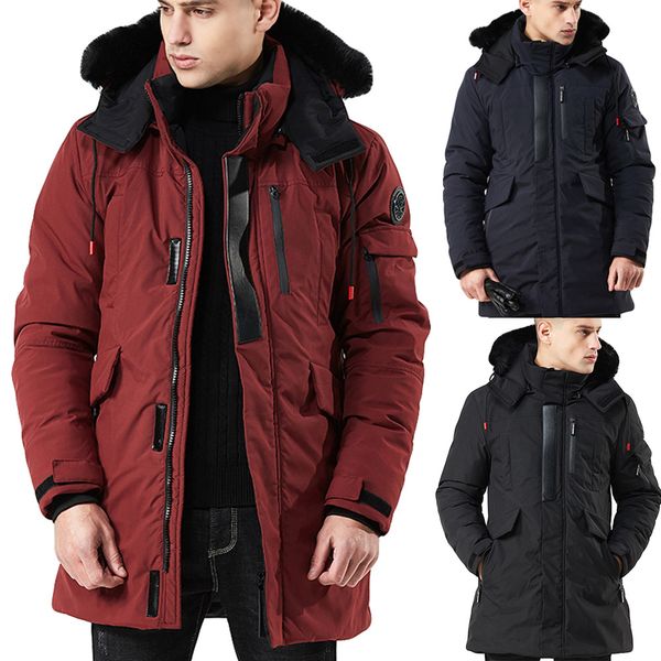 2018 new vetement femme mens winter medium length zipper hoodie thickened wind proof cotton outwear coat winter coat men jacket, Black
2018 new vetement femme mens winter medium length zipper hoodie thickened wind proof cotton outwear coat winter coat men jacket, Black