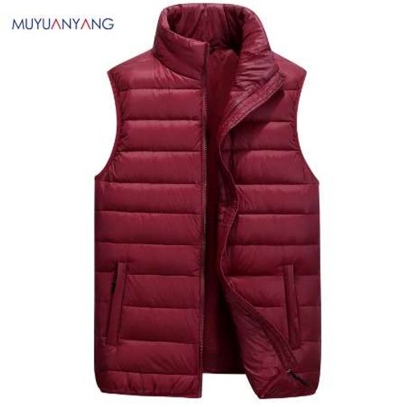 men's down vests 5 color winter jackets waistcoat men fashion sleeveless solid zipper coat overcoat warm vests plus size 4xl 5xl, Black;white 
men's down vests 5 color winter jackets waistcoat men fashion sleeveless solid zipper coat overcoat warm vests plus size 4xl 5xl, Black;white