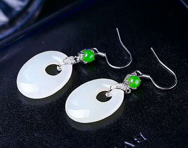 hetian baiyu silver inlay earrings white jade pure white jasper fresh and natural h21#, Golden;silver
hetian baiyu silver inlay earrings white jade pure white jasper fresh and natural h21#, Golden;silver