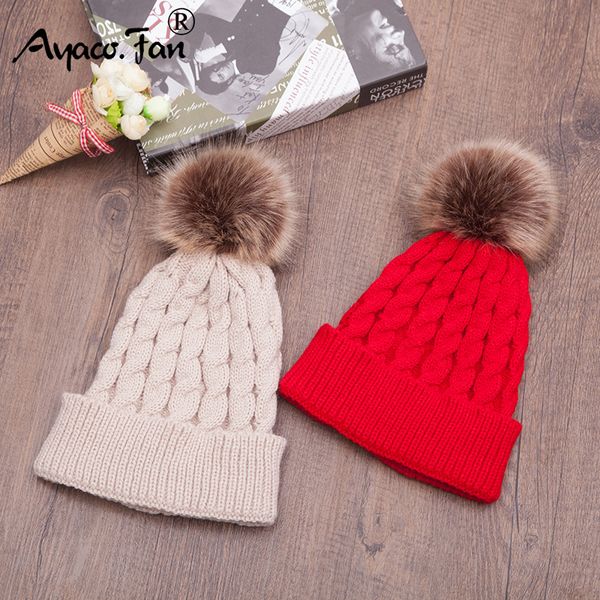new warm winter caps hats with fur pom poms for women female girl 's knit cap hat solid knitted beanie ladies skullies beanies
new warm winter caps hats with fur pom poms for women female girl 's knit cap hat solid knitted beanie ladies skullies beanies