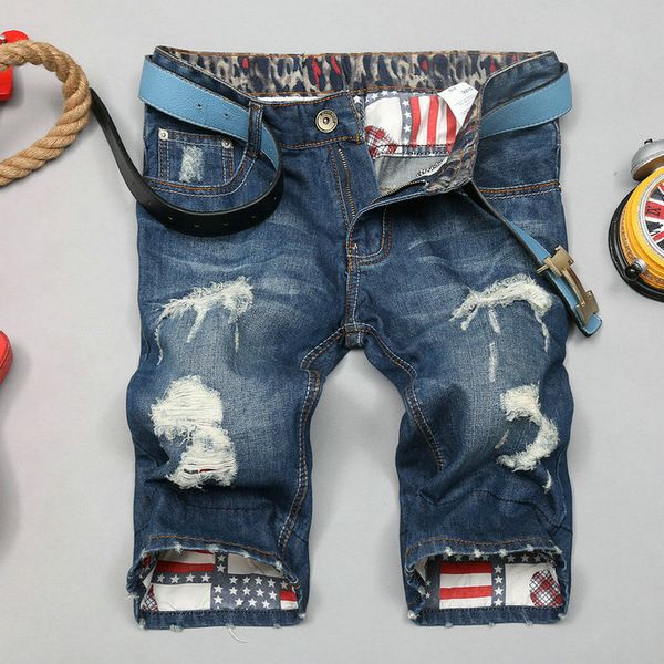 summer men's new style casual straight flanging cowboy shorts tide fashion handsome male clothing large size 31 32 33 34 36 38, Blue
summer men's new style casual straight flanging cowboy shorts tide fashion handsome male clothing large size 31 32 33 34 36 38, Blue