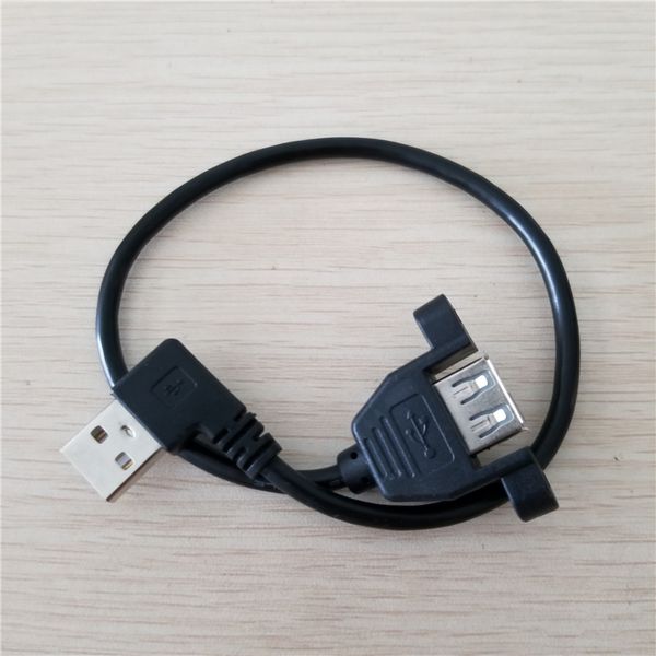 screw lock panel mount 90 degree left angled usb 2.0 a male to female m/f date cable 30cm
screw lock panel mount 90 degree left angled usb 2.0 a male to female m/f date cable 30cm