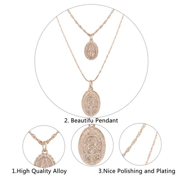 2018 new fashion religious style geometric rosary cross pendant chain alloy necklace jewelry, Silver
2018 new fashion religious style geometric rosary cross pendant chain alloy necklace jewelry, Silver