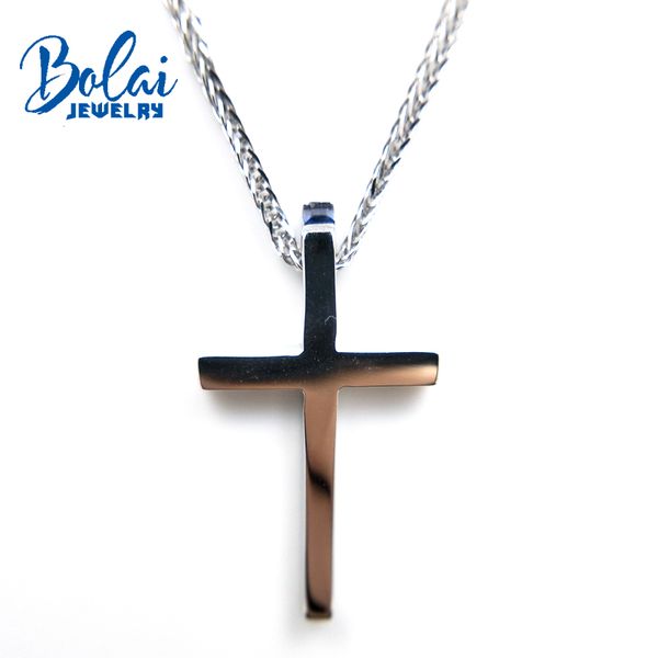 bolaijewelry,elegant cross shape pendant necklace natural sapphire gemstone fine jewelry for women anniversary party gift, Silver
bolaijewelry,elegant cross shape pendant necklace natural sapphire gemstone fine jewelry for women anniversary party gift, Silver