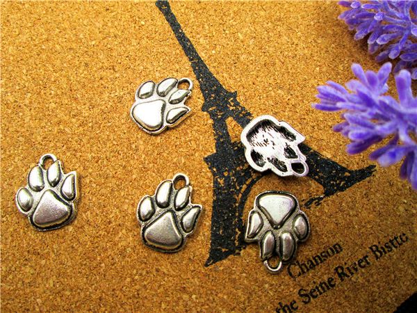 45pcs--paw charms,antique tibetan silver tone dog paw charm pendants,animal charm 16x20mm, Bronze;silver
45pcs--paw charms,antique tibetan silver tone dog paw charm pendants,animal charm 16x20mm, Bronze;silver