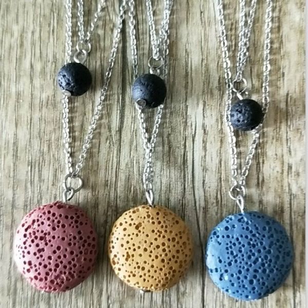 fashion circle lava stone multilayer necklace volcanic rock aromatherapy essential oil diffuser necklace for women jewelry, Silver
fashion circle lava stone multilayer necklace volcanic rock aromatherapy essential oil diffuser necklace for women jewelry, Silver