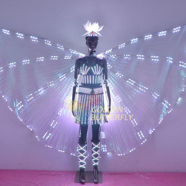 led clothing remote control color luminescence performance clothing light wings, Black;red
led clothing remote control color luminescence performance clothing light wings, Black;red