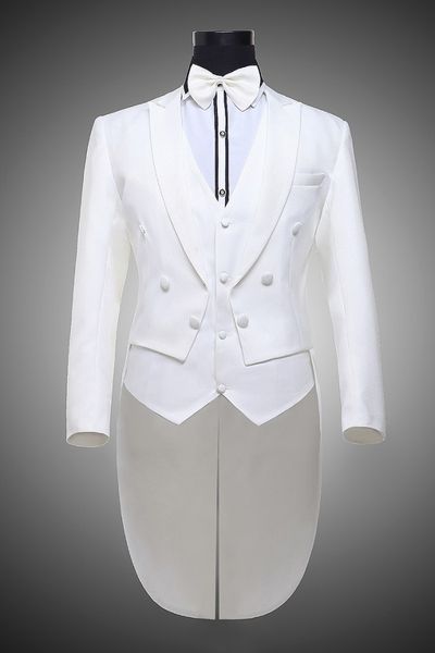 white groomsmen peak lapel groom tuxedos tailcoat/morning style men suits wedding/prom man blazer( jacket+pants+vest+bow tie )m189, Black;gray
white groomsmen peak lapel groom tuxedos tailcoat/morning style men suits wedding/prom man blazer( jacket+pants+vest+bow tie )m189, Black;gray
