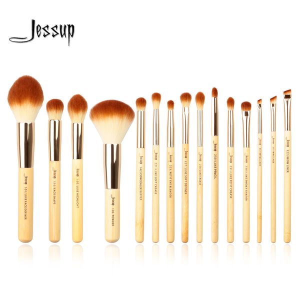 jessup brand 15pcs beauty bamboo professional makeup brushes set make up brush tools kit foundation powder
jessup brand 15pcs beauty bamboo professional makeup brushes set make up brush tools kit foundation powder