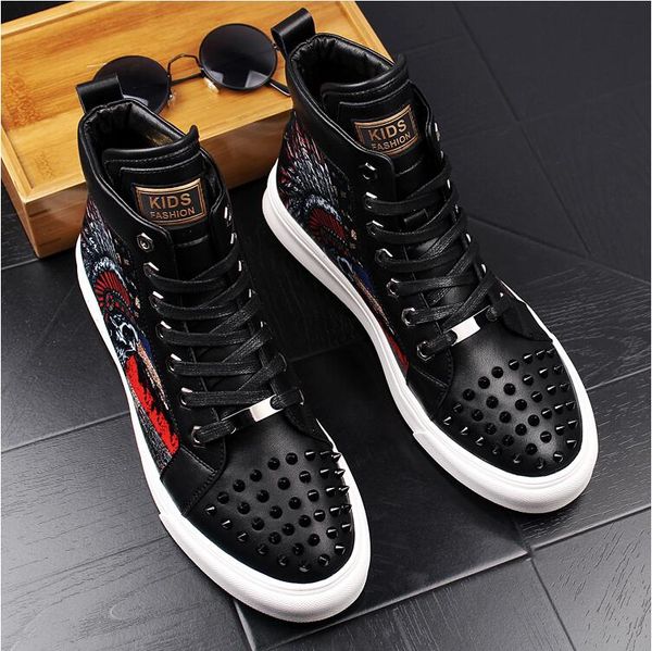 2018 new style luxury men's high hip-hop casual shoes men black fashion lace up shoes italy fashion leisure folding driving loafers g90
2018 new style luxury men's high hip-hop casual shoes men black fashion lace up shoes italy fashion leisure folding driving loafers g90