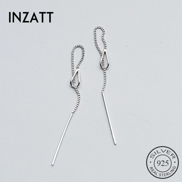 inzatt real 925 sterling silver elegant chain tassel stick bar dangle drop earrings personality fine jewelry for women party, Golden;silver
inzatt real 925 sterling silver elegant chain tassel stick bar dangle drop earrings personality fine jewelry for women party, Golden;silver