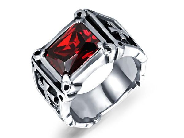 domineering retro inlaid ruby ring european and american models selling titanium steel men's ring, Golden;silver
domineering retro inlaid ruby ring european and american models selling titanium steel men's ring, Golden;silver