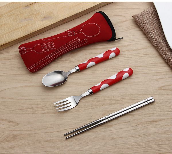 100 sets of environmentally friendly bags colorful picnic bags stainless steel cutlery three sets of cattle point handles portable set gift
100 sets of environmentally friendly bags colorful picnic bags stainless steel cutlery three sets of cattle point handles portable set gift