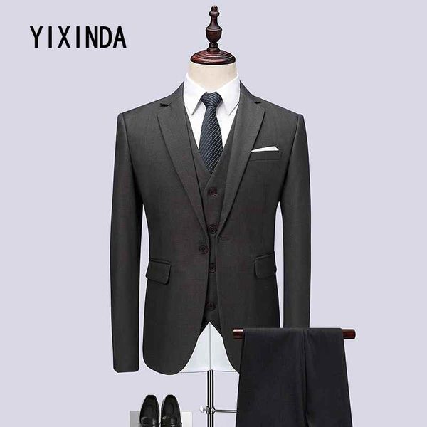 yixind brand (jacket+vest+pants) high-quality 2018 new men's suit. wedding dress suit business casual suit large size 6xl, White;black
yixind brand (jacket+vest+pants) high-quality 2018 new men's suit. wedding dress suit business casual suit large size 6xl, White;black