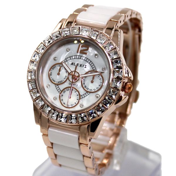 alexis brand water resist white dial lovely ladies luxury ceramic crystal bracelet watch women 2017 ladies watches montre femme, Slivery;brown
alexis brand water resist white dial lovely ladies luxury ceramic crystal bracelet watch women 2017 ladies watches montre femme, Slivery;brown