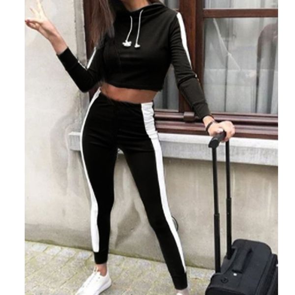causey autumn 2 piece set women tracksuit sportswear casual sweat pants hooded cropped sweatshirt hoodie, Gray
causey autumn 2 piece set women tracksuit sportswear casual sweat pants hooded cropped sweatshirt hoodie, Gray