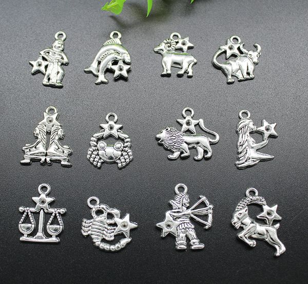 wholesale 12pcs/bag 12 constellation charms pendant retro jewelry making diy keychain ancient silver pendant for bracelet earrings, Bronze;silver
wholesale 12pcs/bag 12 constellation charms pendant retro jewelry making diy keychain ancient silver pendant for bracelet earrings, Bronze;silver