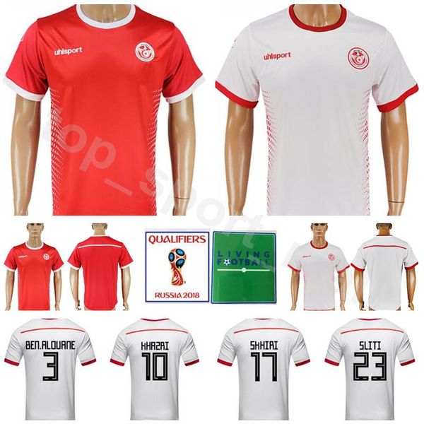 2018 World Cup Tunisia Soccer Jersey Men 8 FAKHREDDINE 11 KHALIFA 13 SASSI 12 MAALOUL Football Shirt Kits Uniform 2 Syam Ben Youssef
2018 World Cup Tunisia Soccer Jersey Men 8 FAKHREDDINE 11 KHALIFA 13 SASSI 12 MAALOUL Football Shirt Kits Uniform 2 Syam Ben Youssef