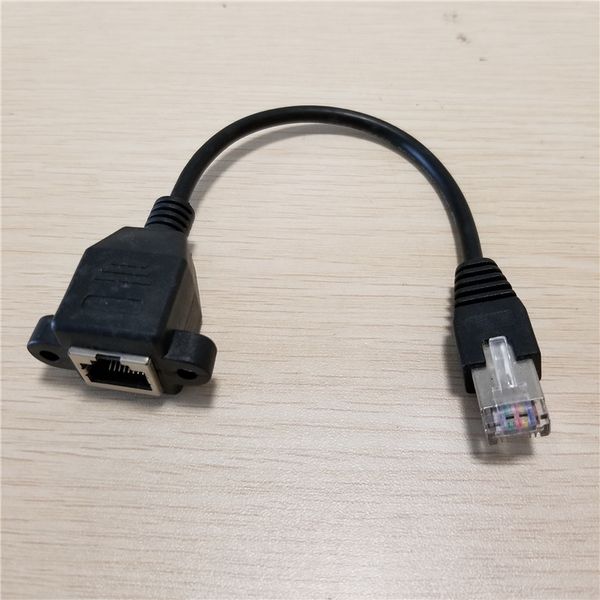 10pcs/lot lock panel mount rj45 network data extension cable male to female 20cm black
10pcs/lot lock panel mount rj45 network data extension cable male to female 20cm black