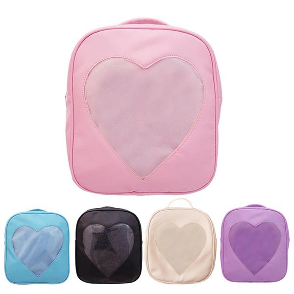 candy color women backpack pvc transparent love heart shape backpacks fashion school bags for teenager girls book bag rucksacks
candy color women backpack pvc transparent love heart shape backpacks fashion school bags for teenager girls book bag rucksacks