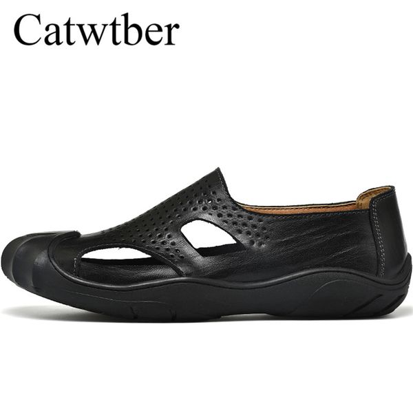 catwtber mens sandals leather beach sandals brand men casual shoes split leather sneakers shoes slippers men flip flops summer, Black
catwtber mens sandals leather beach sandals brand men casual shoes split leather sneakers shoes slippers men flip flops summer, Black