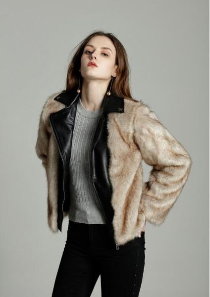 women fur coat spring fashion slim jacket long sleeve zipper up faux fur jacket women outwear casual short coat fr1160, Black
women fur coat spring fashion slim jacket long sleeve zipper up faux fur jacket women outwear casual short coat fr1160, Black