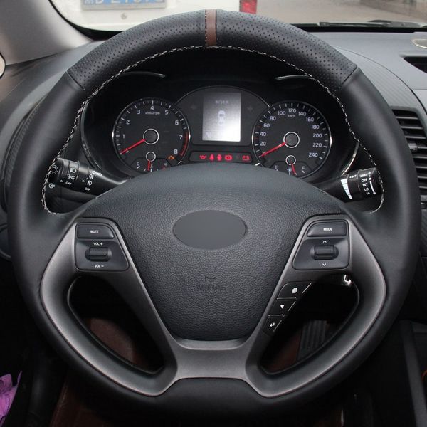 black genuine leather hand-stitched car steering wheel cover for kia k3 kia ceed cee'd 2013 2014
black genuine leather hand-stitched car steering wheel cover for kia k3 kia ceed cee'd 2013 2014