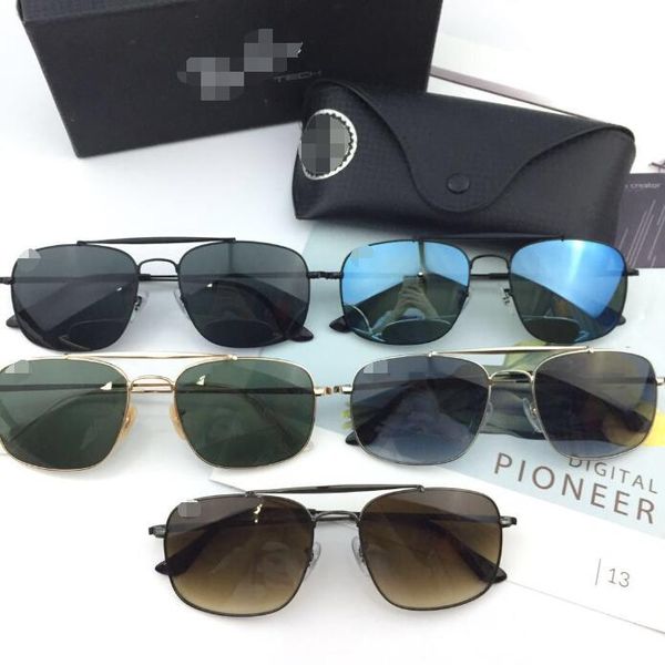 

desinger fashion glasses mens general sales joker size 57-17-145 explosion-proof glass lenses sun glasses, White;black