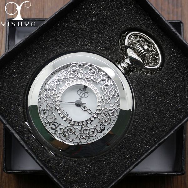 new arrival silver half quartz movement pocket watch with necklace chain analog gift to men women + black box, Slivery;golden
new arrival silver half quartz movement pocket watch with necklace chain analog gift to men women + black box, Slivery;golden