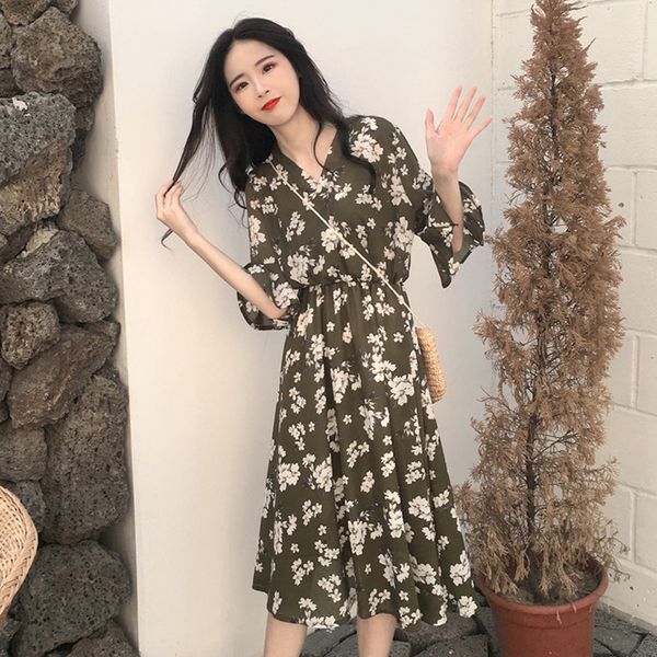 mazefeng 2018 new autumn clothing female vintage v-neck dress ladies flare sleeve dress women casual floral print dresses a-line, White;black
mazefeng 2018 new autumn clothing female vintage v-neck dress ladies flare sleeve dress women casual floral print dresses a-line, White;black